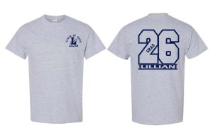 #1- Sport Grey Grad Cotton T-Shirt- Printed (Left Chest & Full Back)