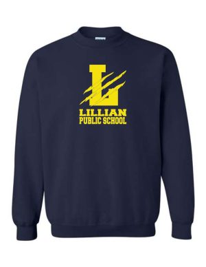 #19- Navy Crewneck- Printed (Logo #1)
