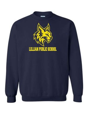 #25- Navy Crewneck- Printed (Logo #3)