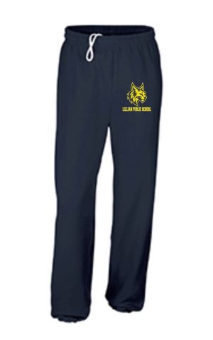 #50- Navy Sweatpants- Printed (Logo #3)