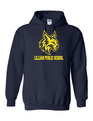#34- Navy Hoody- Printed (Logo #3)