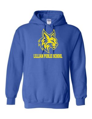 #35- Royal Blue Hoody- Printed (Logo #3)