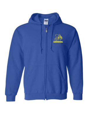 #41- Royal Blue Full Zip- Printed (Logo #2)