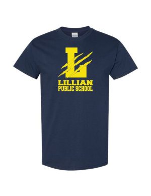 #1- Navy Cotton T-Shirt- Printed (Logo #1)
