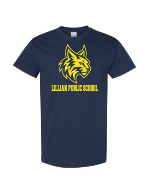 #7- Navy Cotton T-Shirt- Printed (Logo #3)