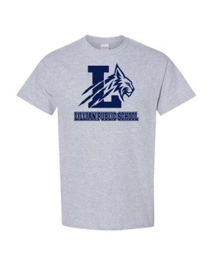 #6- Sport Grey Cotton T-Shirt- Printed (Logo #2)