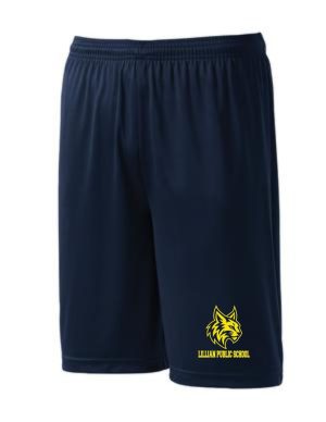 #60- Navy Dryfit Short- Printed (Logo #3)